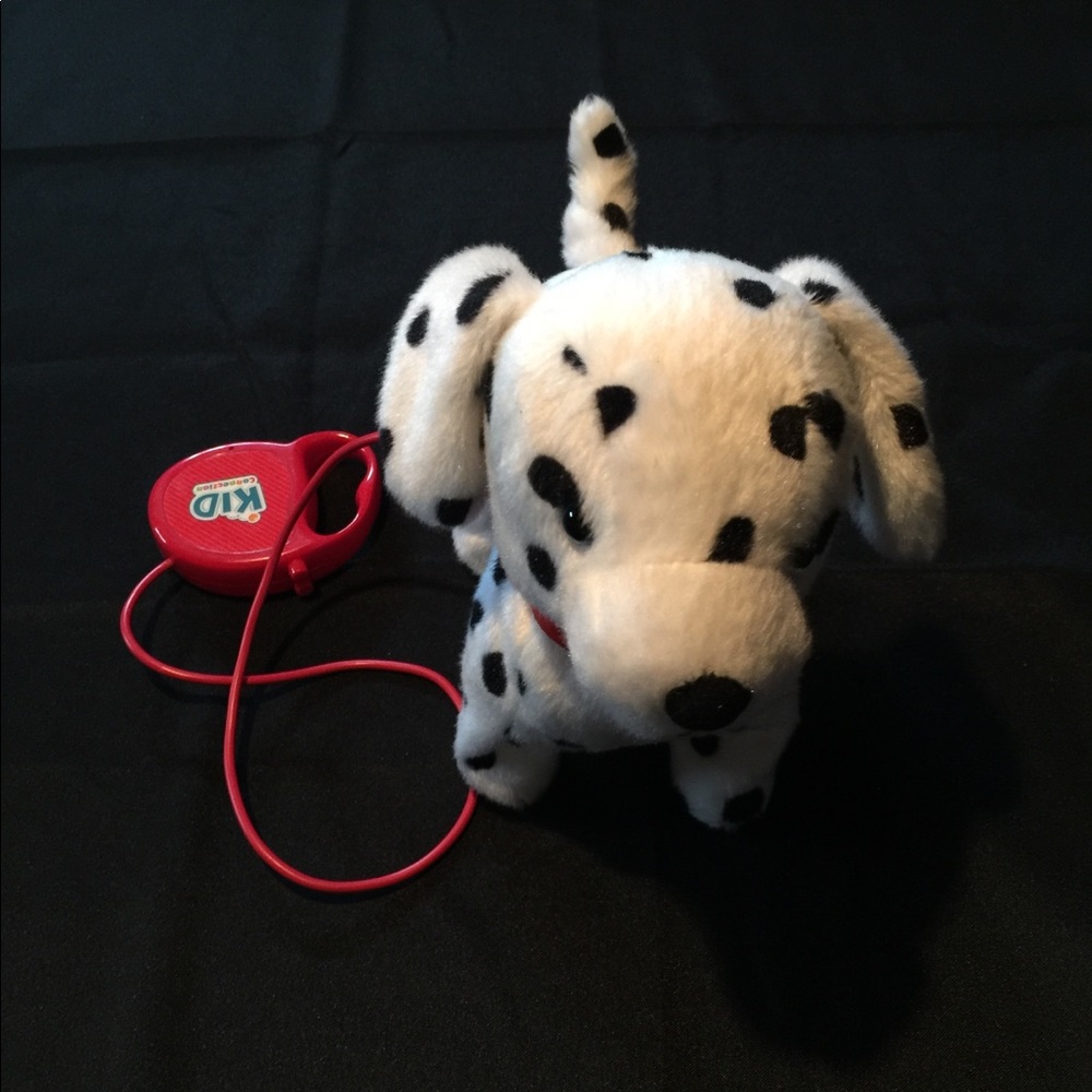 Walking Dalmatian toy puppy